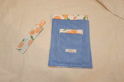 Pochette pour livre de poche fruit abricot