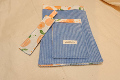 Pochette pour livre de poche fruit abricot
