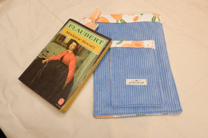 Pochette pour livre de poche fruit abricot