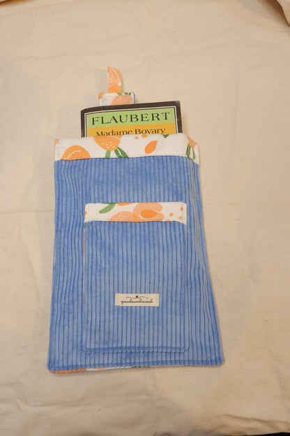 Pochette pour livre de poche fruit abricot