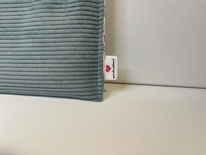 ma pochette Ipad en velours bleu