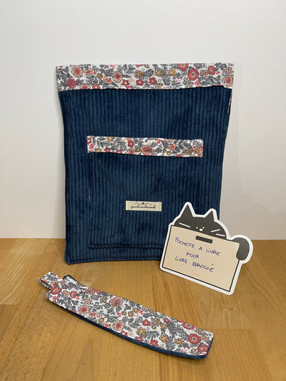 Pochette à livre Broché avec marque page assorti