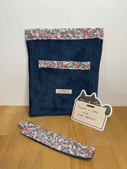 Pochette à livre Broché avec marque page assorti