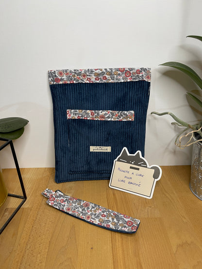 Pochette à livre Broché avec marque page assorti