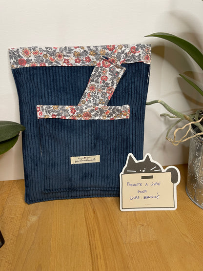 Pochette à livre Broché avec marque page assorti