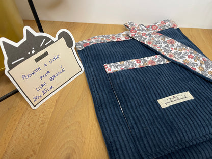 Pochette à livre Broché avec marque page assorti